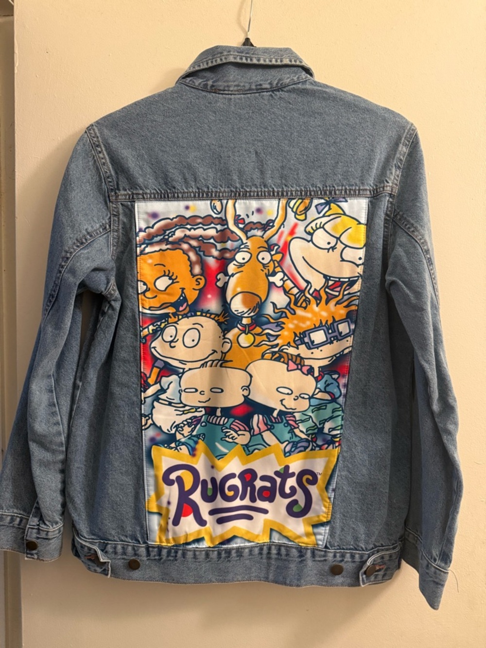 Denim Jacket with Rugrats Back Patch - Blue